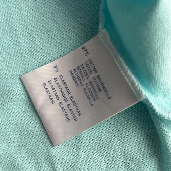 Burberry Y2K Light Blue Two Tone Golf Snap Button Short Sleeve Collared Shirt - Picture 7 of 8